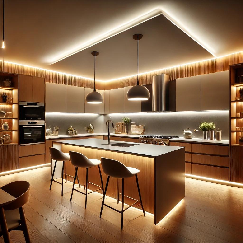 a nicely lit kitchen